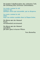 Les mots comme le ciel